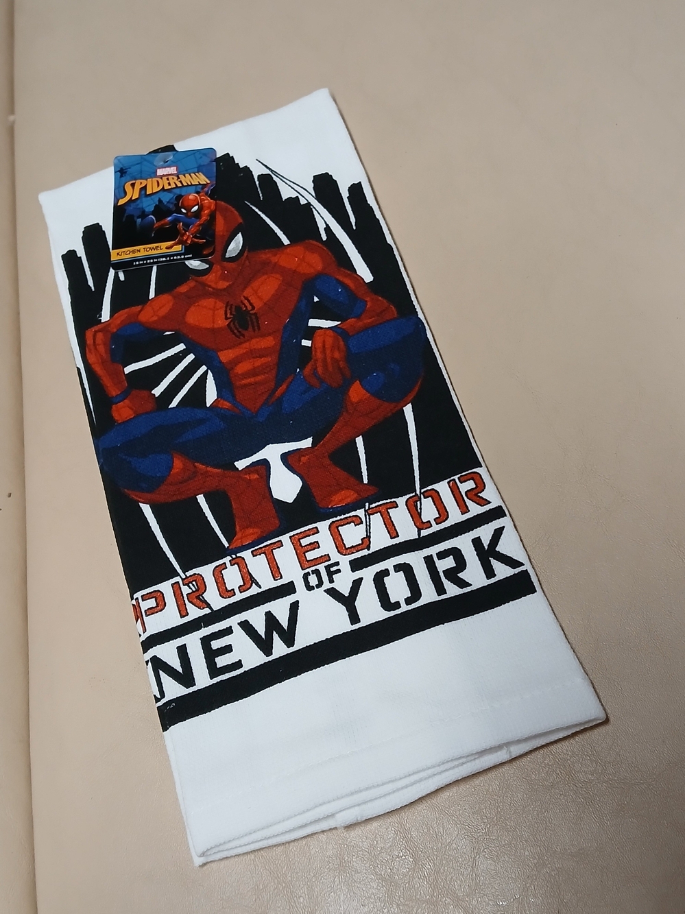 Marvel Spider-Man White Red Blue Graphic Throw